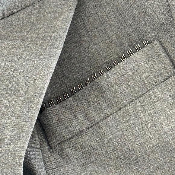 Brunello Cucinelli Monili Bead Grey Blazer - Picture 8 of 11